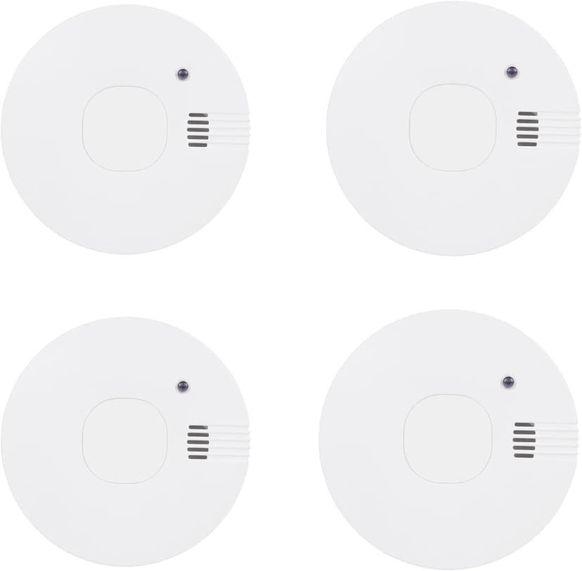 آشکارساز دود Smartwares 4 عددی باتری ۵ ساله 85 dB مدل FSM-11754 آشکارساز دود Smartwares 4 عددی باتری ۵ ساله 85 dB مدل FSM-11754