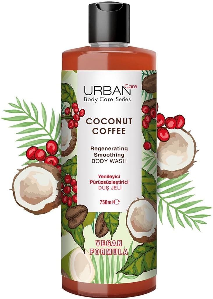 ژل دوش نارگیل و قهوه Urban Care ترمیمکننده و صافکننده 750 ml ژل دوش نارگیل و قهوه Urban Care ترمیمکننده و صافکننده 750 ml