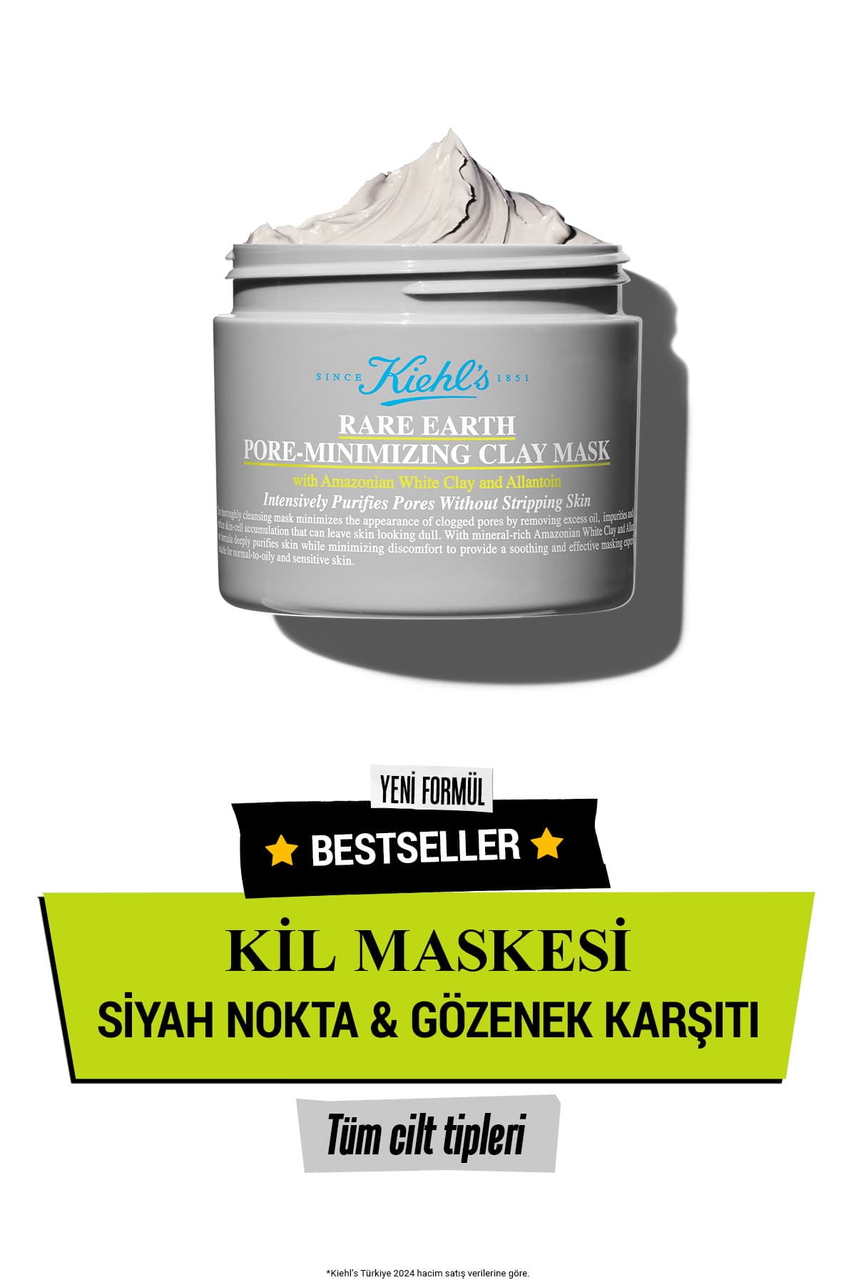 ماسک خاک رس Kiehl's Rare Earth برای پاکسازی عمیق و کاهش ظاهر منافذ 125 ml ماسک خاک رس Kiehl's Rare Earth برای پاکسازی عمیق و کاهش ظاهر منافذ 125 ml