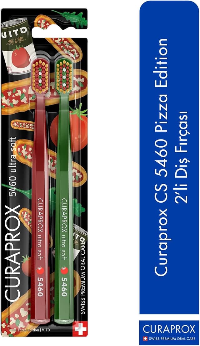 مسواک CURAPROX مدل Cs 5460 نسخه Pizza Edition مسواک CURAPROX مدل Cs 5460 نسخه Pizza Edition