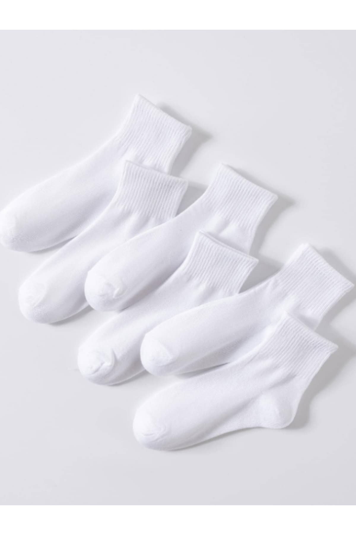 جوراب یونیسکس myprem socks پنبهای نیمساق سفید تنیس ۶ بسته جوراب یونیسکس myprem socks پنبهای نیمساق سفید تنیس ۶ بسته