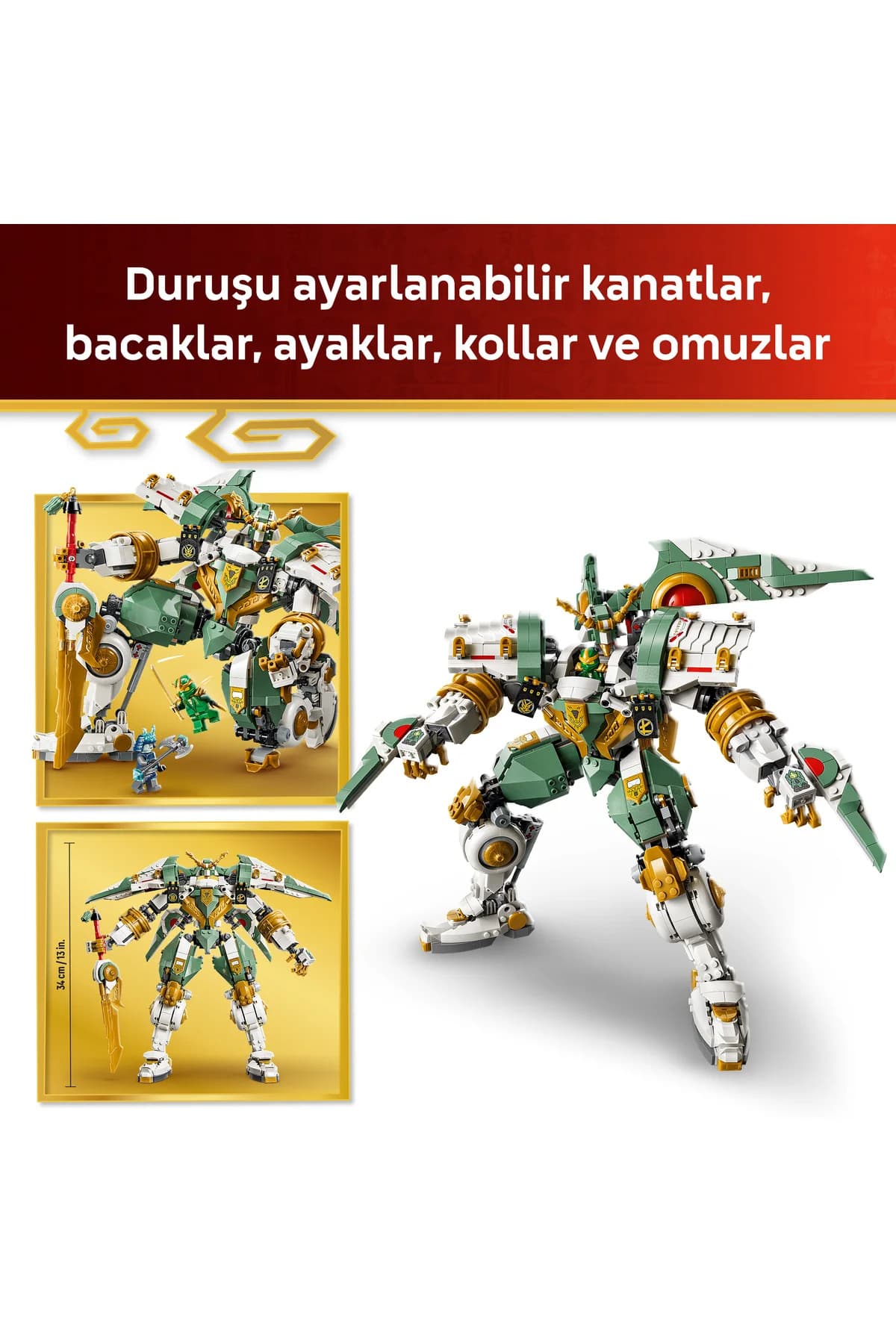 لگو NINJAGO 14+ ربات تایتان Lloyd ویژه پانزدهمین سالگرد مدل 71860 (1293 قطعه) لگو NINJAGO 14+ ربات تایتان Lloyd ویژه پانزدهمین سالگرد مدل 71860 (1293 قطعه)