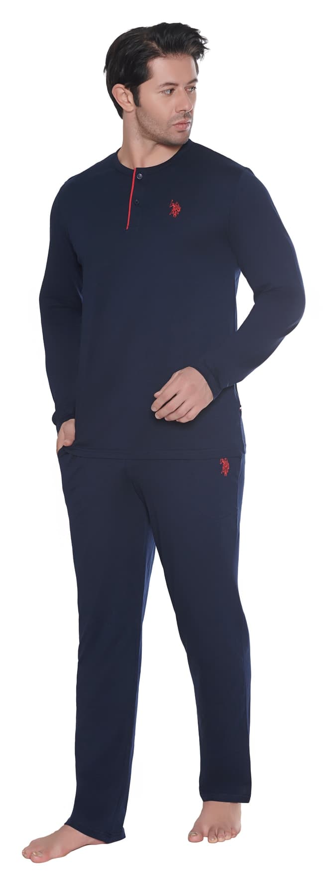 ست پیژامه مردانه U.S. Polo Assn. سرمهای ست پیژامه مردانه U.S. Polo Assn. سرمهای