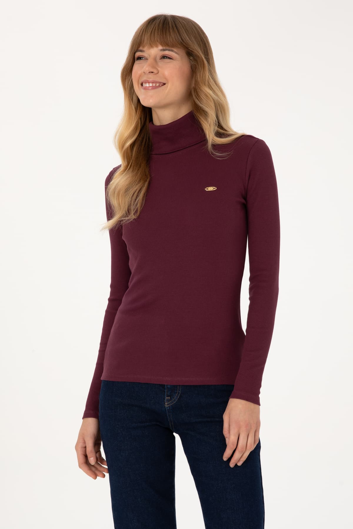 سوئیشرت زنانه U.S. Polo Assn. یقه ماهیگیری زرشکی مدل 50313430-VR177 سوئیشرت زنانه U.S. Polo Assn. یقه ماهیگیری زرشکی مدل 50313430-VR177
