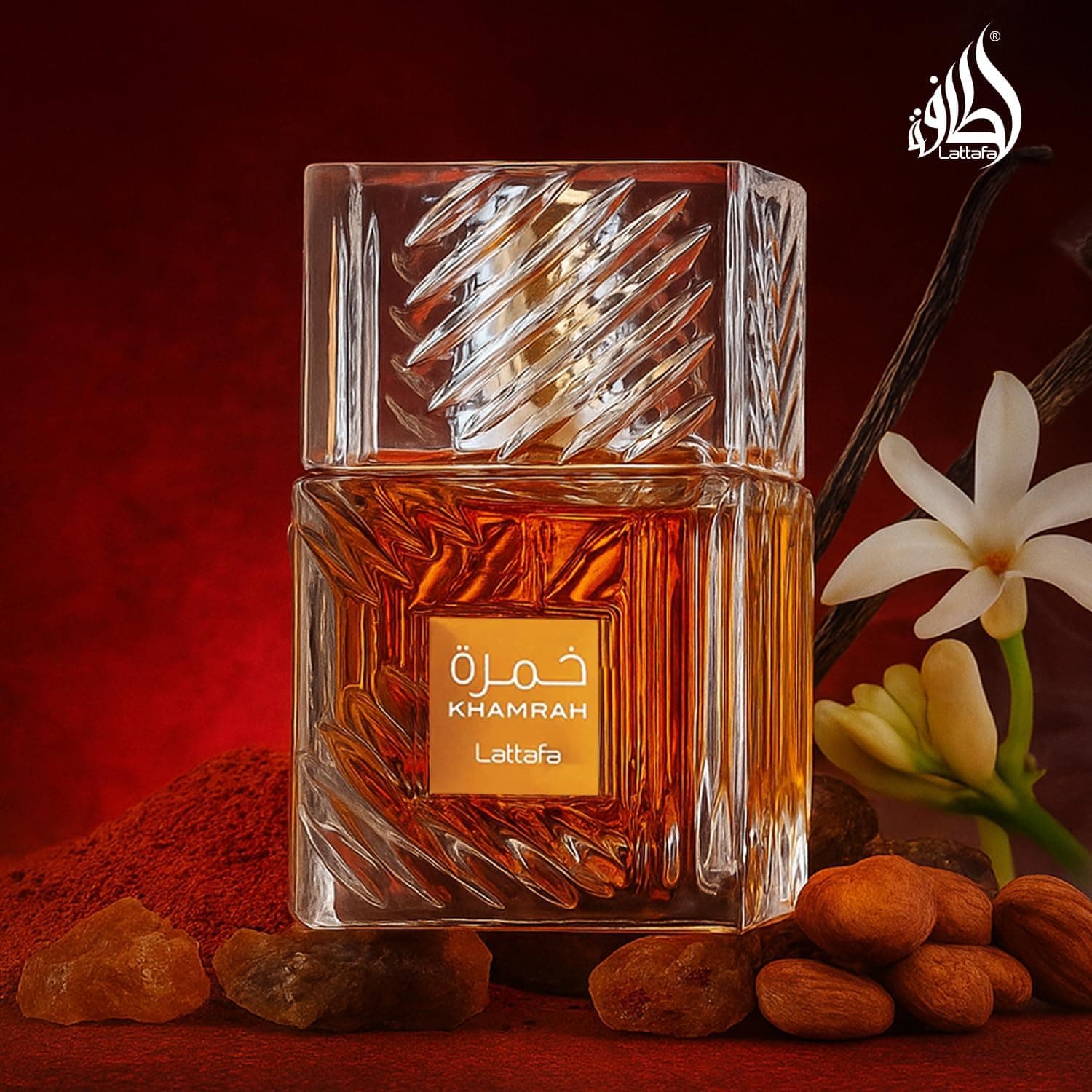 عطر یونیسکس Lattafa ادو پرفیوم مدل Khamrah 100ml عطر یونیسکس Lattafa ادو پرفیوم مدل Khamrah 100ml