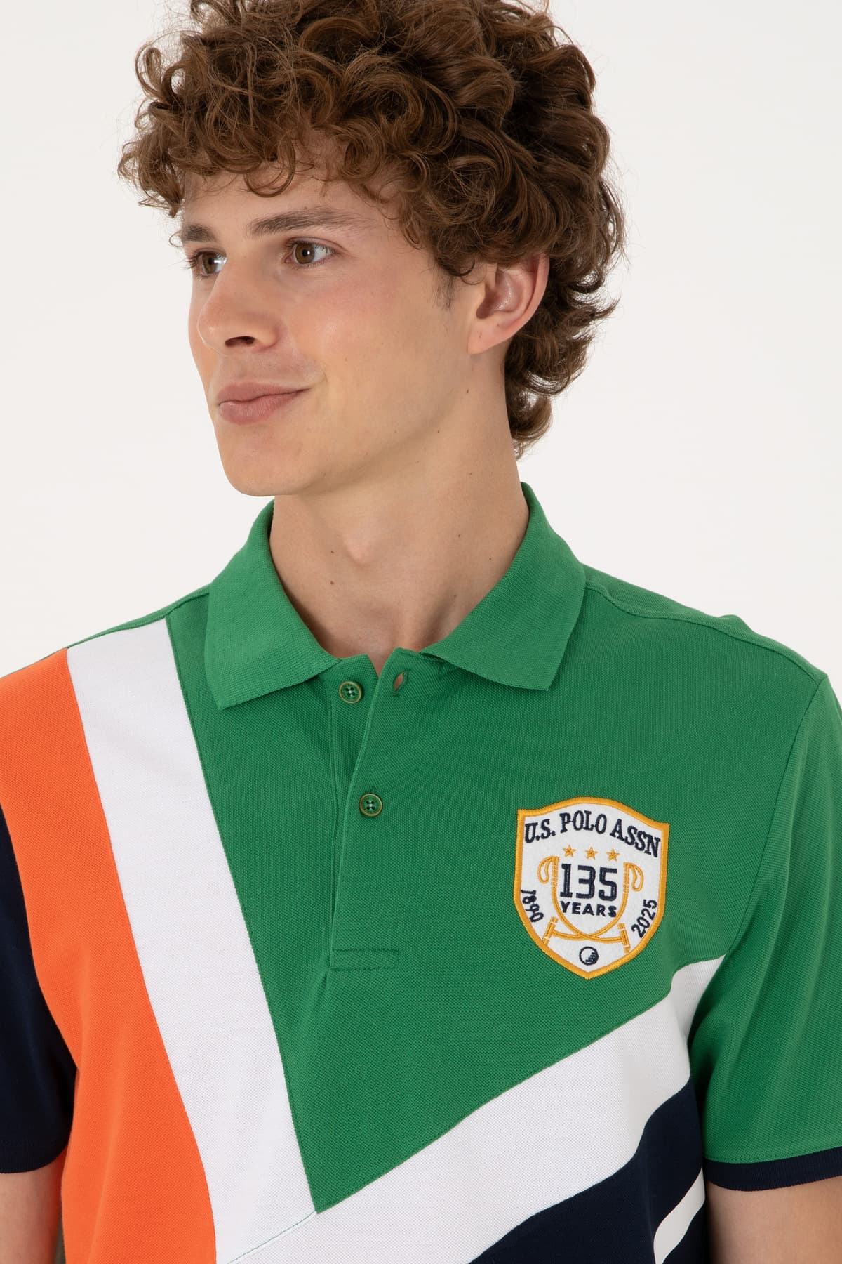 تیشرت مردانه U.S. Polo Assn. فیت معمولی یقه پولو سبز مدل 50300164-VR054 تیشرت مردانه U.S. Polo Assn. فیت معمولی یقه پولو سبز مدل 50300164-VR054