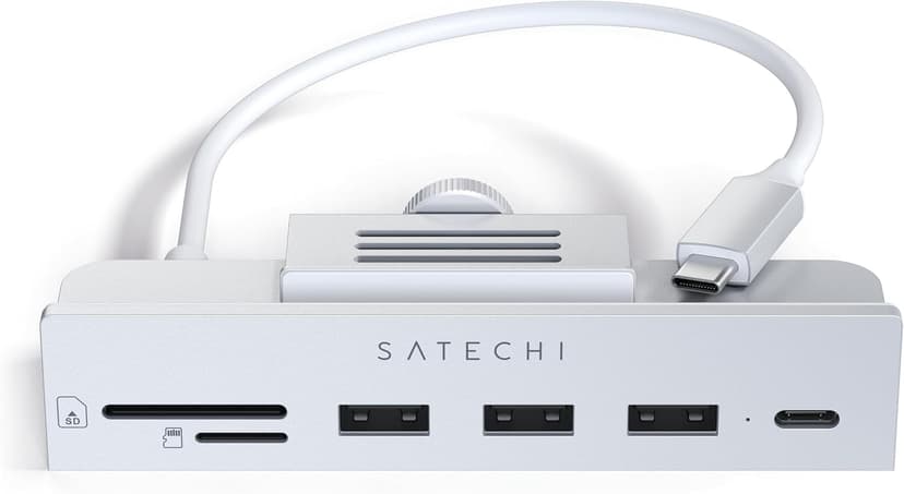 هاب USB-C گیرهای SATECHI برای iMac 24 اینچی (2021-2024 M4) و Studio Display هاب USB-C گیرهای SATECHI برای iMac 24 اینچی (2021-2024 M4) و Studio Display