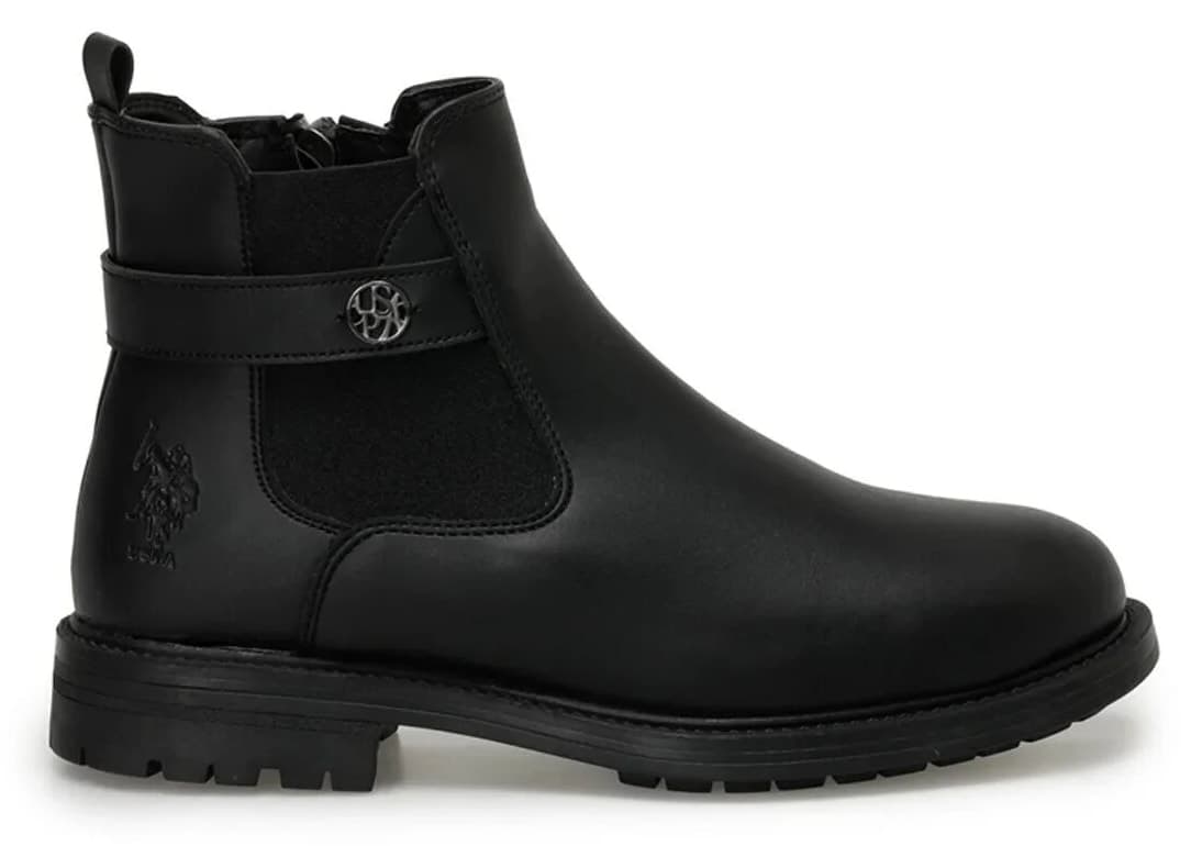 بوت زنانه U.S. Polo Assn. پاشنه کوتاه زیپدار روزمره مشکی مدل Bloze بوت زنانه U.S. Polo Assn. پاشنه کوتاه زیپدار روزمره مشکی مدل Bloze