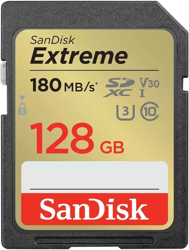 کارت حافظه SDXC Sandisk Extreme 128GB تا 180MB/s مدل SDSDXVA-128G-GNCIN مشکی کارت حافظه SDXC Sandisk Extreme 128GB تا 180MB/s مدل SDSDXVA-128G-GNCIN مشکی