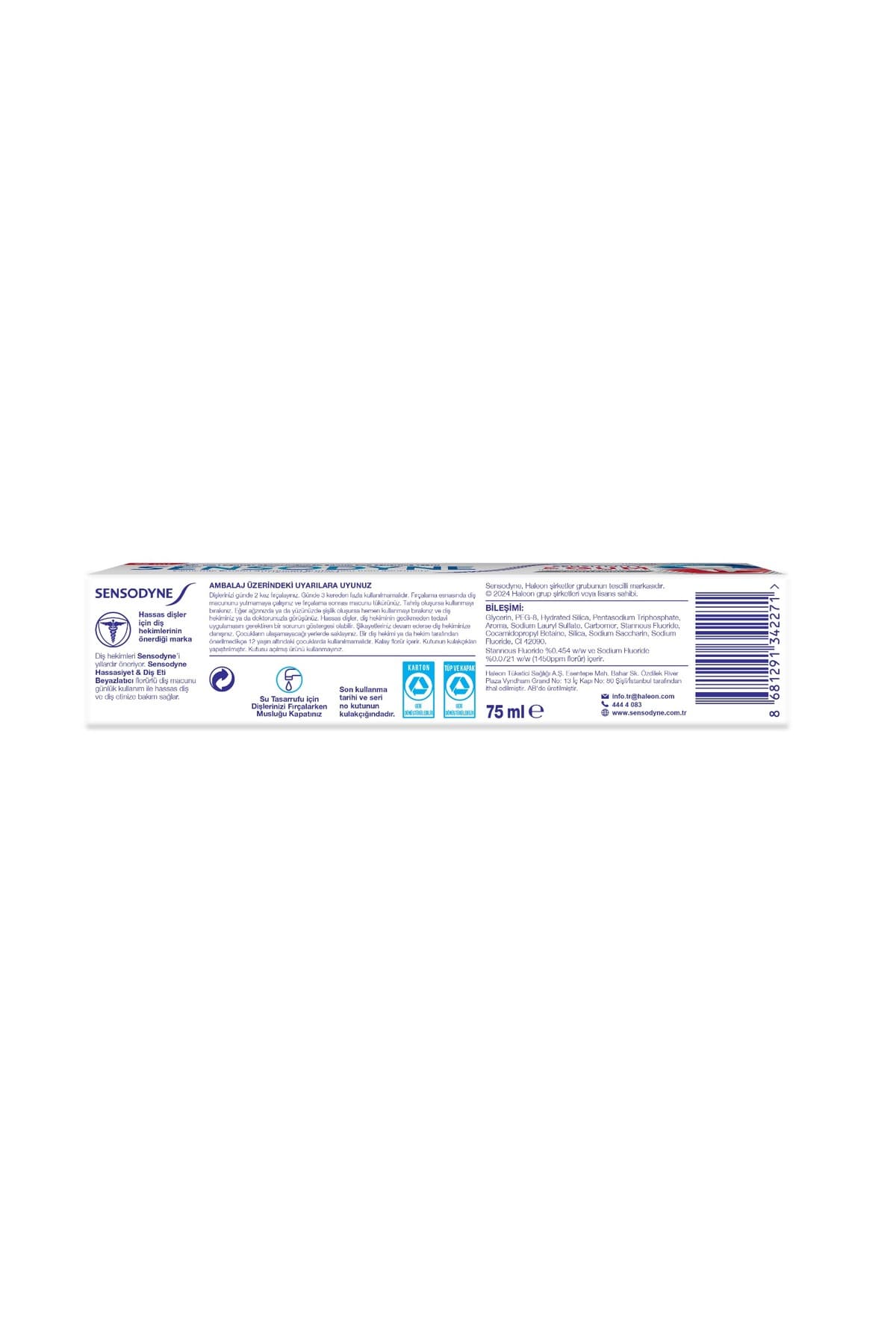 خمیر دندان Sensodyne سفیدکننده برای حساسیت و لثه خمیر دندان Sensodyne سفیدکننده برای حساسیت و لثه