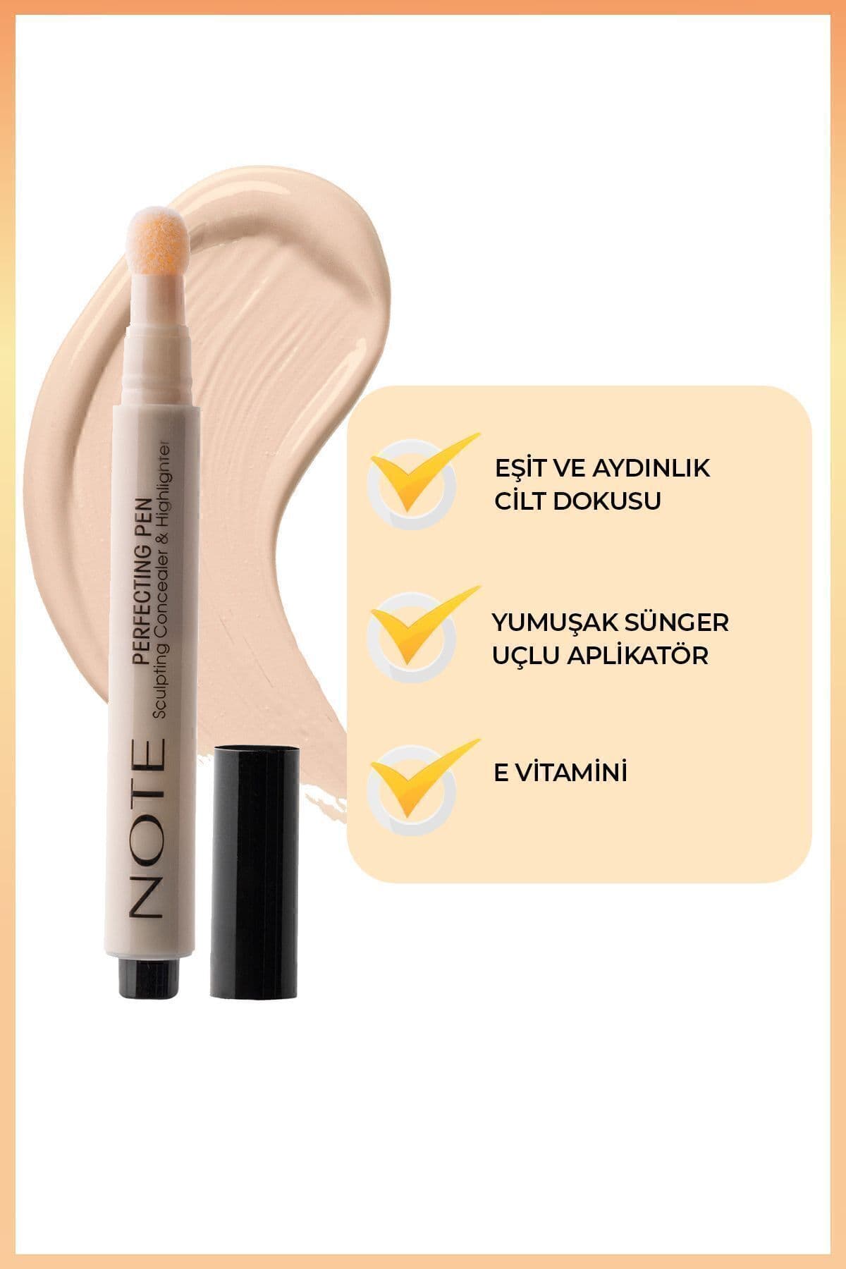 کانسیلر قلمی دور چشم Note Cosmetics با اثر روشنکننده مدل 01 Light Rose کانسیلر قلمی دور چشم Note Cosmetics با اثر روشنکننده مدل 01 Light Rose