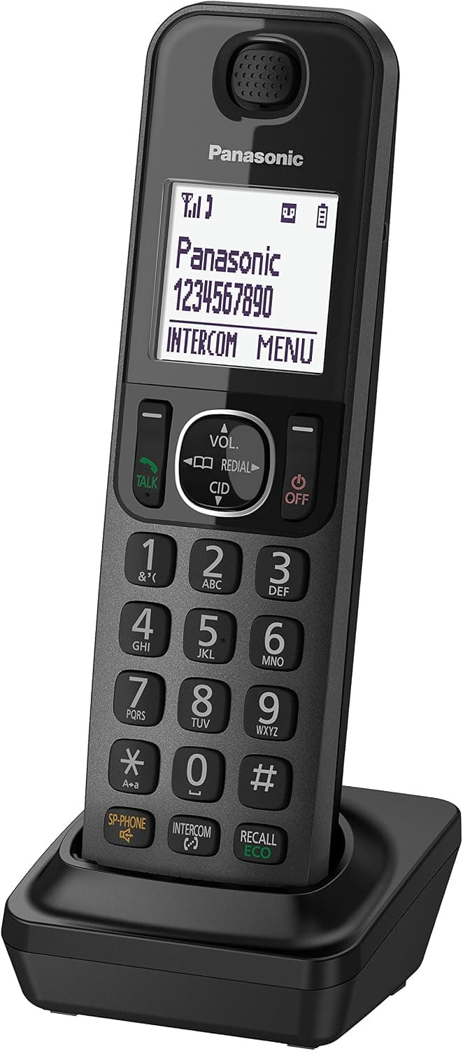 تلفن Panasonic سیمی و بیسیم با منشی تلفنی مدل KX-TGF320 مشکی تلفن Panasonic سیمی و بیسیم با منشی تلفنی مدل KX-TGF320 مشکی
