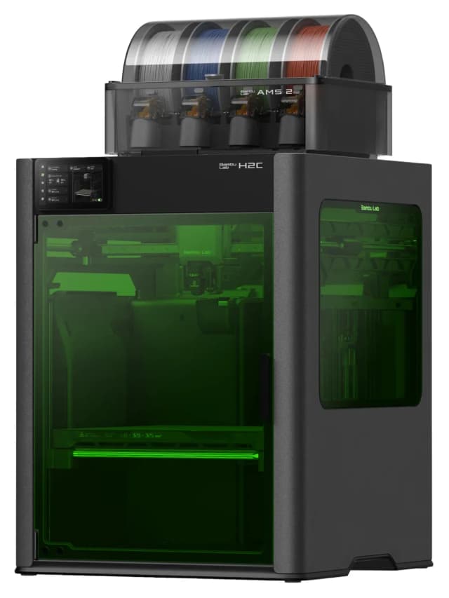 چاپگر ۳ بعدی Bambu Lab لیزری 40W Full Combo مدل H2C چاپگر ۳ بعدی Bambu Lab لیزری 40W Full Combo مدل H2C