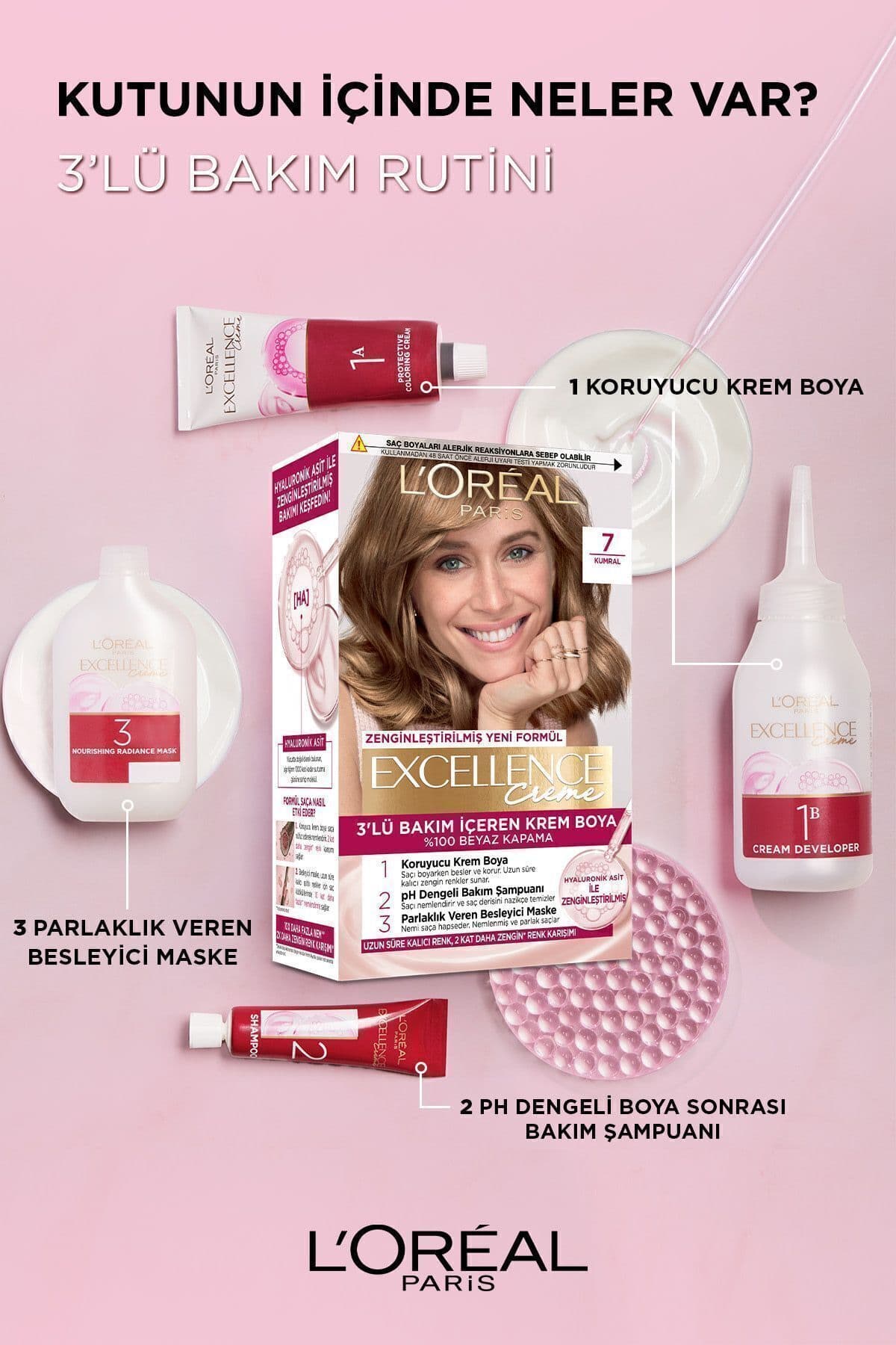 کرم رنگ مو زنانه L'Oreal Paris Excellence Creme قهوهای 4 کرم رنگ مو زنانه L'Oreal Paris Excellence Creme قهوهای 4