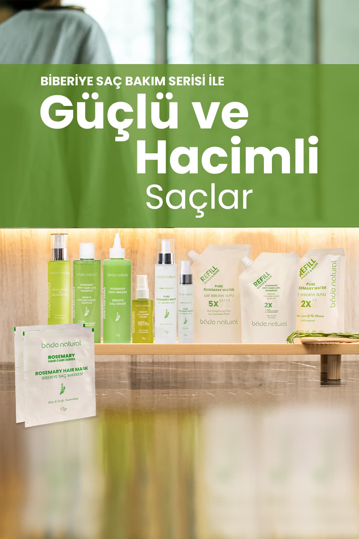 تونیک مو Bade Natural آب رزماری ضد ریزش و تقویت رشد 100ml تونیک مو Bade Natural آب رزماری ضد ریزش و تقویت رشد 100ml