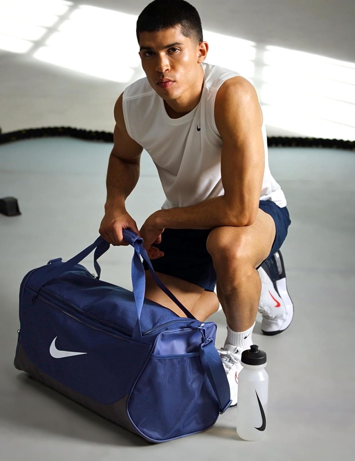 ساک ورزشی مردانه Nike مدل NK BRSLA XS DUFF سرمهای مشکی سفید One Size ساک ورزشی مردانه Nike مدل NK BRSLA XS DUFF سرمهای مشکی سفید One Size