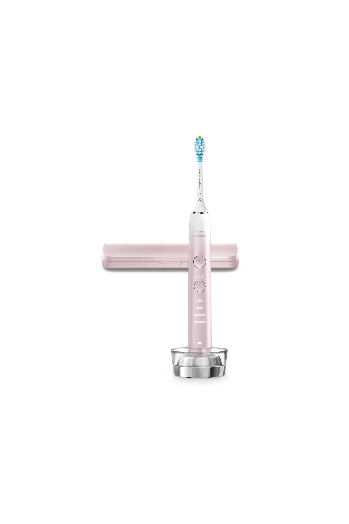 مسواک برقی Philips Sonicare Diamond با فناوری Sonic، 4 حالت پاکسازی و حسگر فشار، صورتی و سرمهای مسواک برقی Philips Sonicare Diamond با فناوری Sonic، 4 حالت پاکسازی و حسگر فشار، صورتی و سرمهای