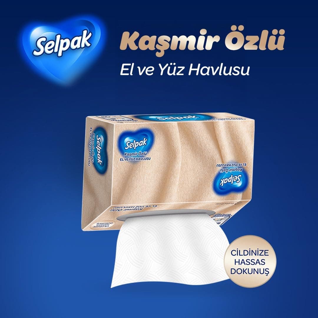 دستمال حولهای دست و صورت کشمیر Selpak 80 برگ دستمال حولهای دست و صورت کشمیر Selpak 80 برگ