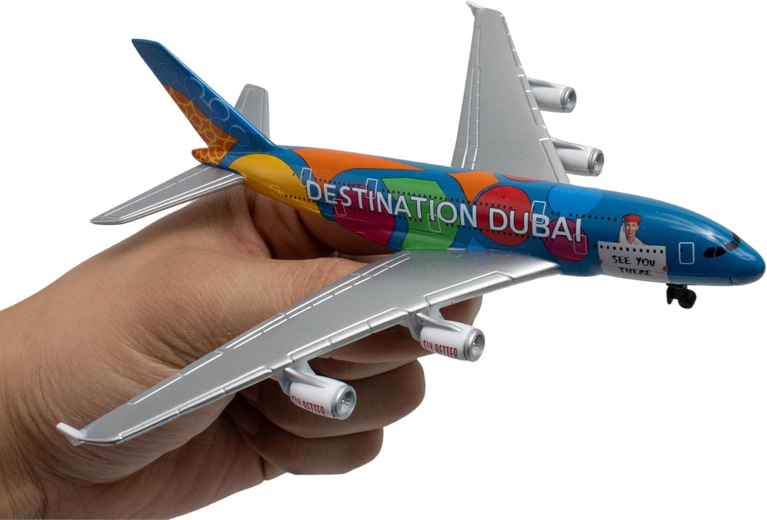 هواپیمای اسباببازی کلکسیونی کودکان Daron دوطبقه Emirates Arlines فلزی دایکست با قطعات پلاستیکی مدل A380 هواپیمای اسباببازی کلکسیونی کودکان Daron دوطبقه Emirates Arlines فلزی دایکست با قطعات پلاستیکی مدل A380