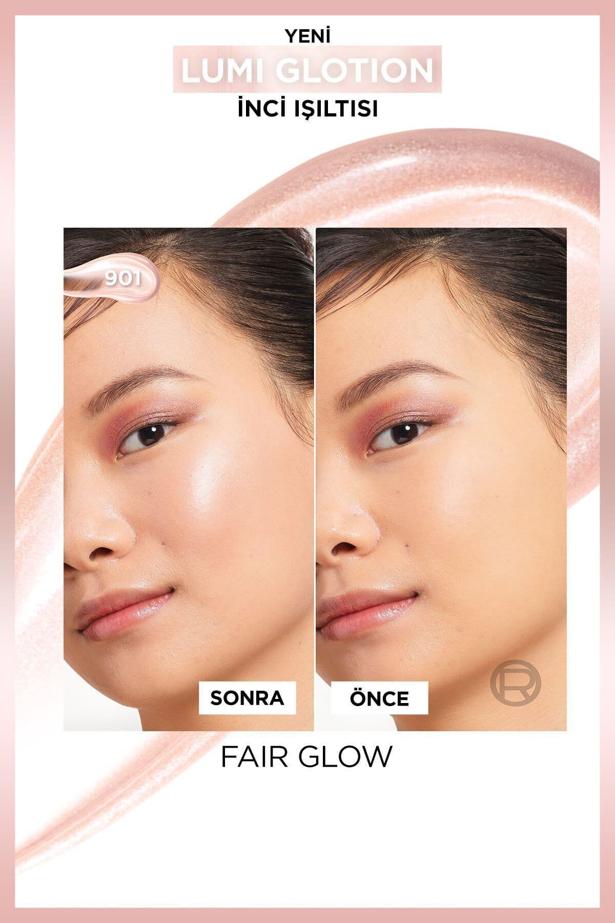 محصول آرایشی L'Oreal Paris Glotion All-in-one روشنکننده 901 - Fair Glow، 40 ml و Mini Lash Sensational Mascara محصول آرایشی L'Oreal Paris Glotion All-in-one روشنکننده 901 - Fair Glow، 40 ml و Mini Lash Sensational Mascara