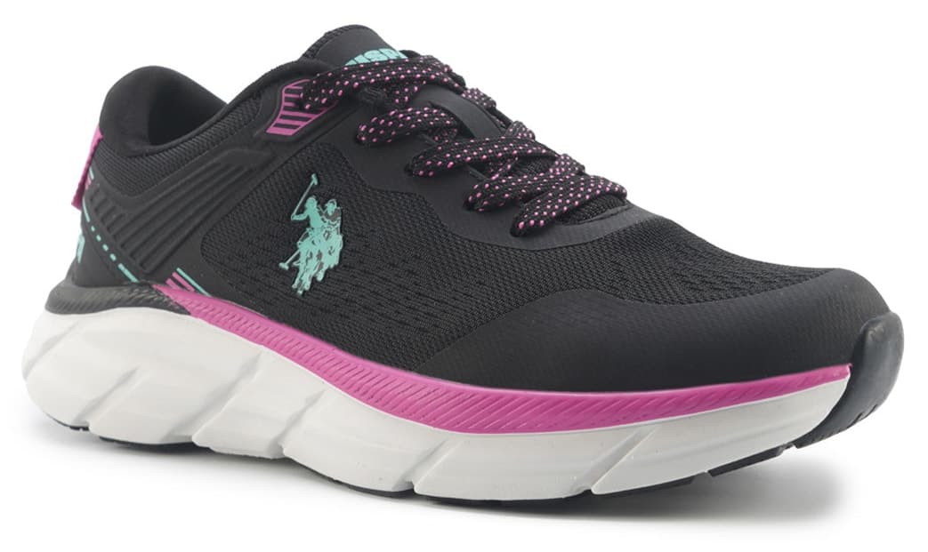 کفش دویدن زنانه U.S. Polo Assn. سیاه مدل SALDONA WMN 5FX کفش دویدن زنانه U.S. Polo Assn. سیاه مدل SALDONA WMN 5FX