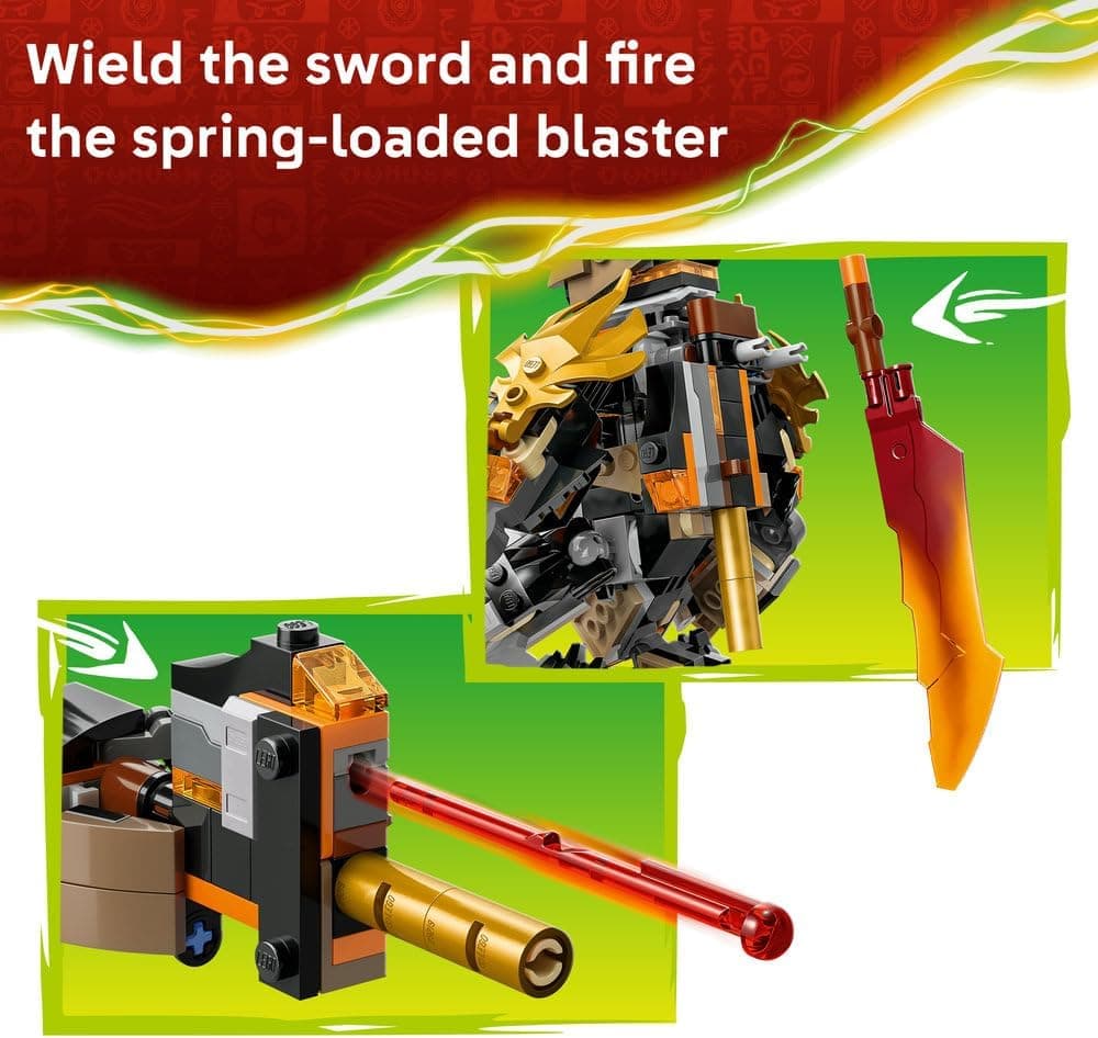 لگو NINJAGO Cole's Mission Mech & Dragon Zane مدل 71854 لگو NINJAGO Cole's Mission Mech & Dragon Zane مدل 71854