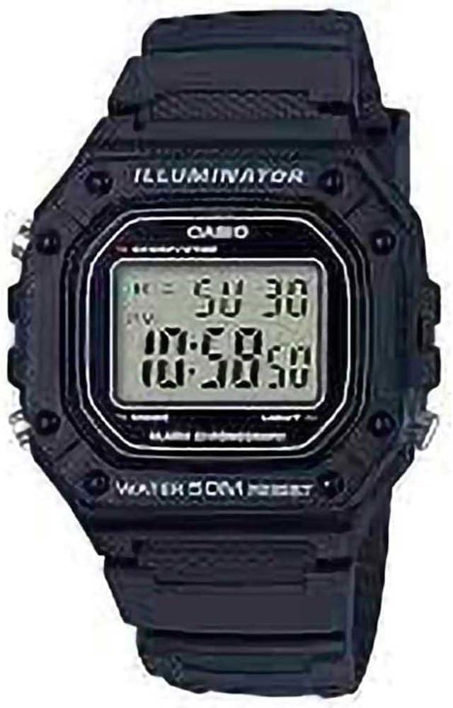 ساعت مردانه Casio با صفحه خاکستری و بند مشکی مدل W-218H-1AVDF ساعت مردانه Casio با صفحه خاکستری و بند مشکی مدل W-218H-1AVDF