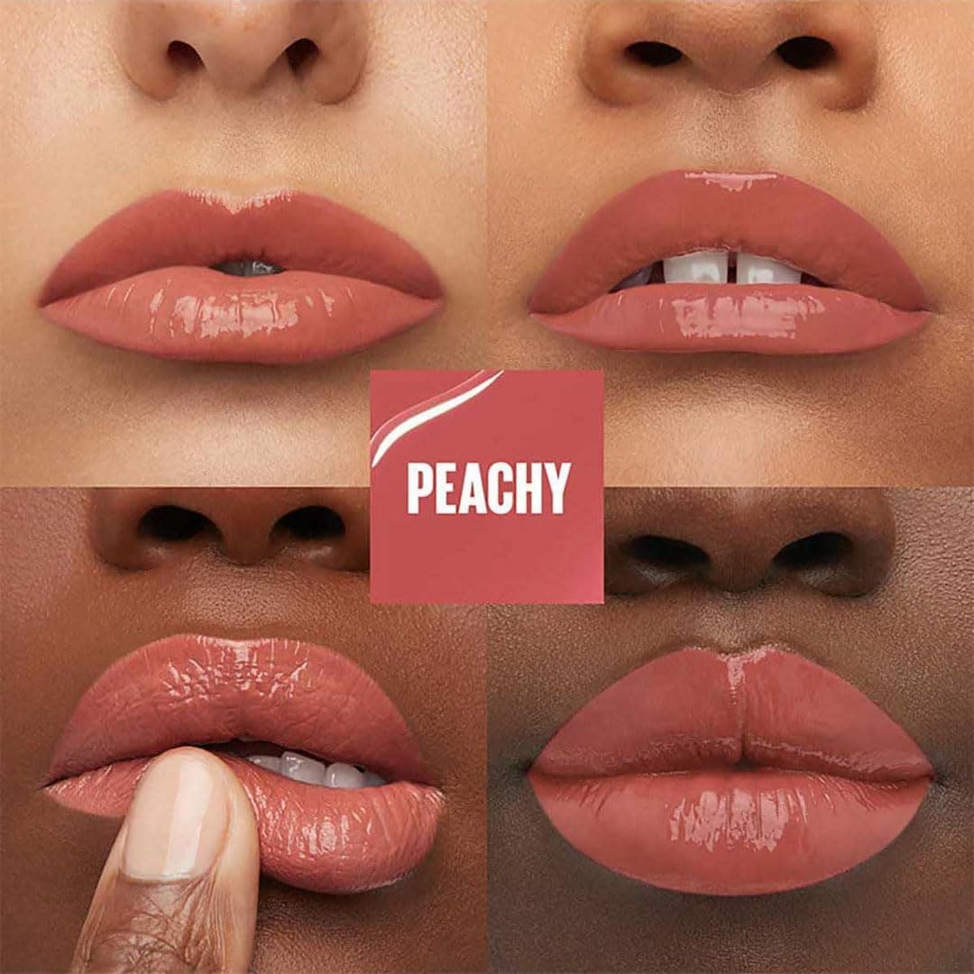 رژ لب مایع براق ماندگار MAYBELLINE New York Super Stay Vinyl Ink رنگ 15 Peachy رژ لب مایع براق ماندگار MAYBELLINE New York Super Stay Vinyl Ink رنگ 15 Peachy