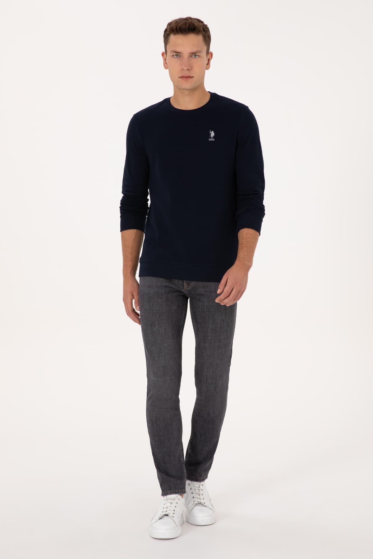 سوئیشرت مردانه U.S. Polo Assn. یقه گرد فیت معمولی سرمهای مدل 50310310-VR033 سوئیشرت مردانه U.S. Polo Assn. یقه گرد فیت معمولی سرمهای مدل 50310310-VR033