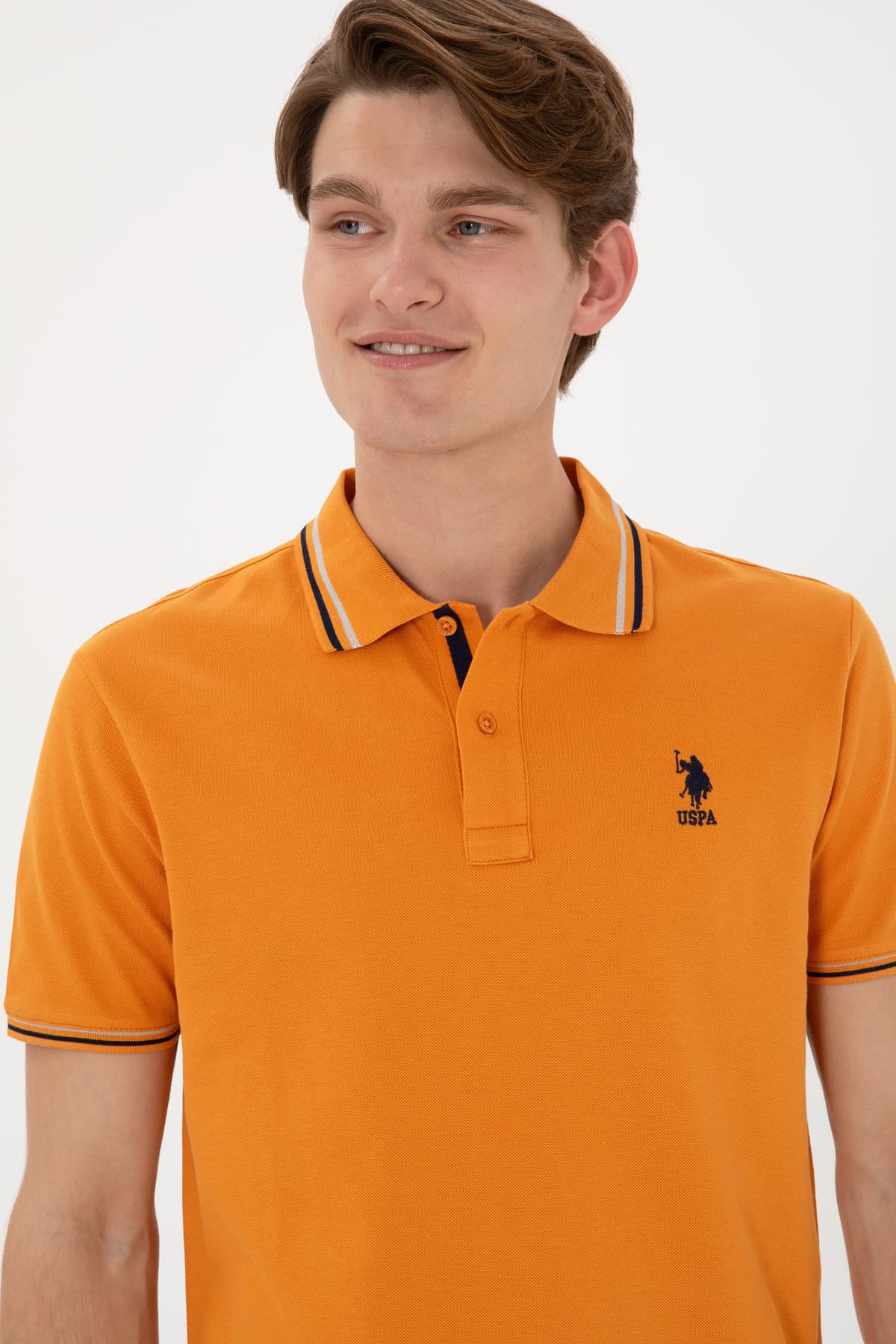 تیشرت مردانه U.S. Polo Assn. فیت معمولی یقه پولو قرمز آجری بیسیک مدل 50306011-VR031 تیشرت مردانه U.S. Polo Assn. فیت معمولی یقه پولو قرمز آجری بیسیک مدل 50306011-VR031