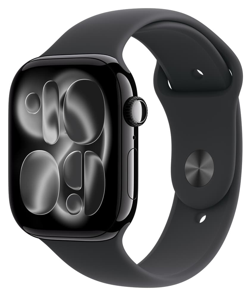 ساعت هوشمند Apple Watch Series 11 GPS 46mm بدنه آلومینیومی مشکی بند اسپرت مشکی M/L ساعت هوشمند Apple Watch Series 11 GPS 46mm بدنه آلومینیومی مشکی بند اسپرت مشکی M/L