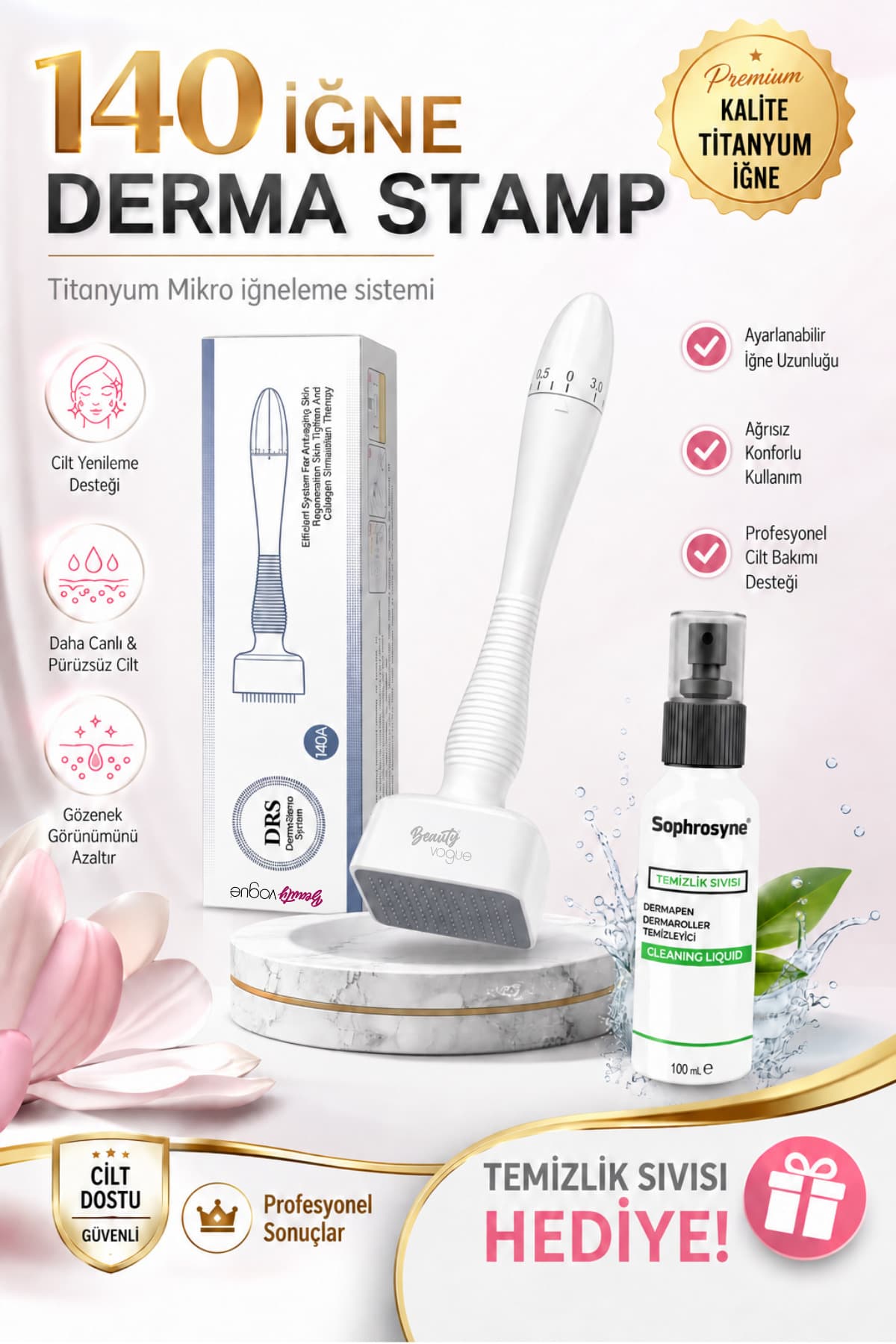 دستگاه میکرونیدلینگ Beauty Vogue مدل BioNeedle 140 سوزنی قابل تنظیم دستگاه میکرونیدلینگ Beauty Vogue مدل BioNeedle 140 سوزنی قابل تنظیم