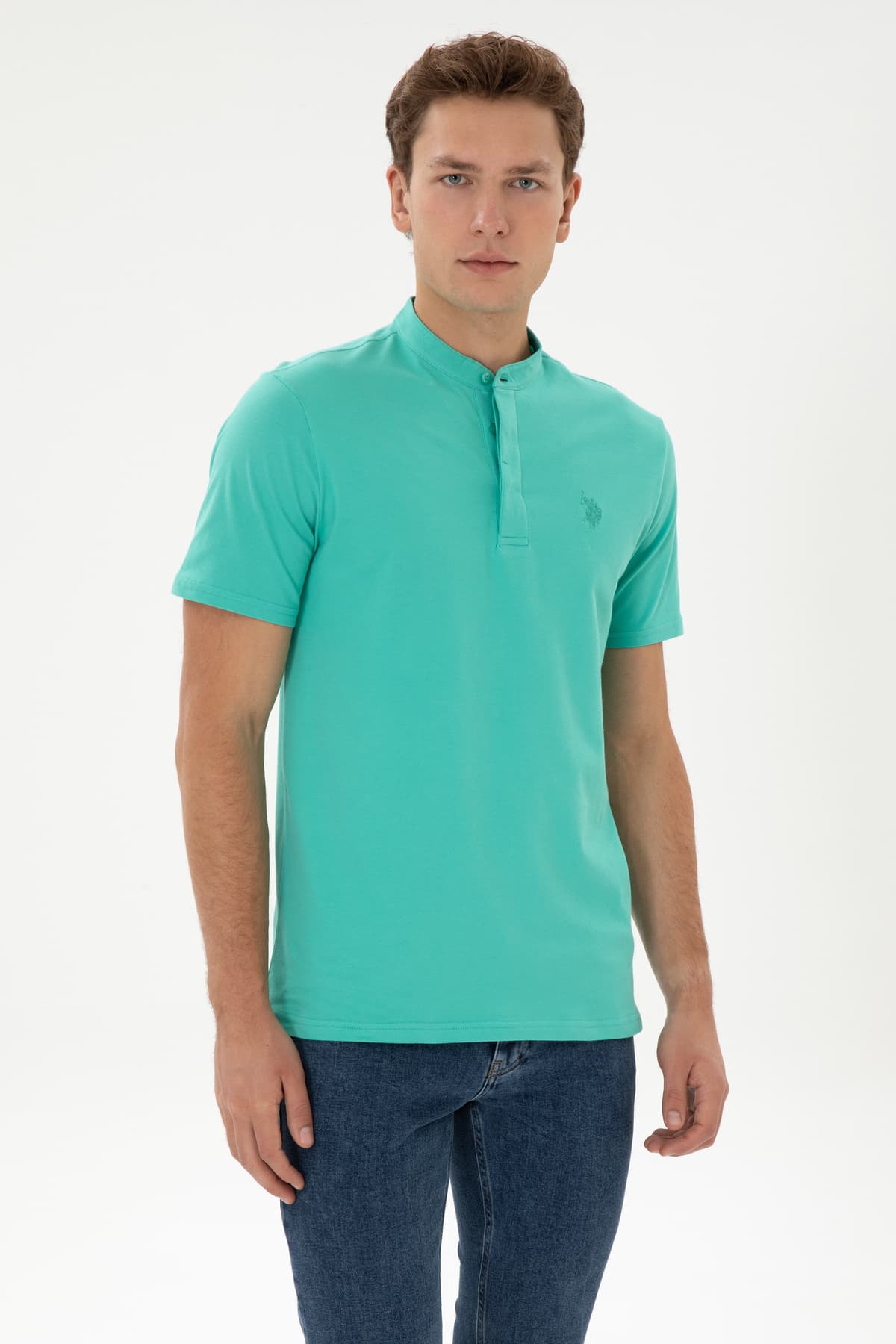 تیشرت مردانه U.S. Polo Assn. فیت معمولی نعنایی مدل 50324794-VR090 تیشرت مردانه U.S. Polo Assn. فیت معمولی نعنایی مدل 50324794-VR090