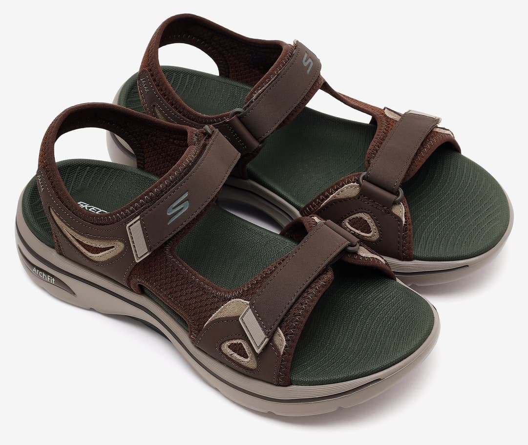 صندل مردانه Skechers GO WALK ARCH FIT 2.0 قهوهای مدل 229309 BRN صندل مردانه Skechers GO WALK ARCH FIT 2.0 قهوهای مدل 229309 BRN
