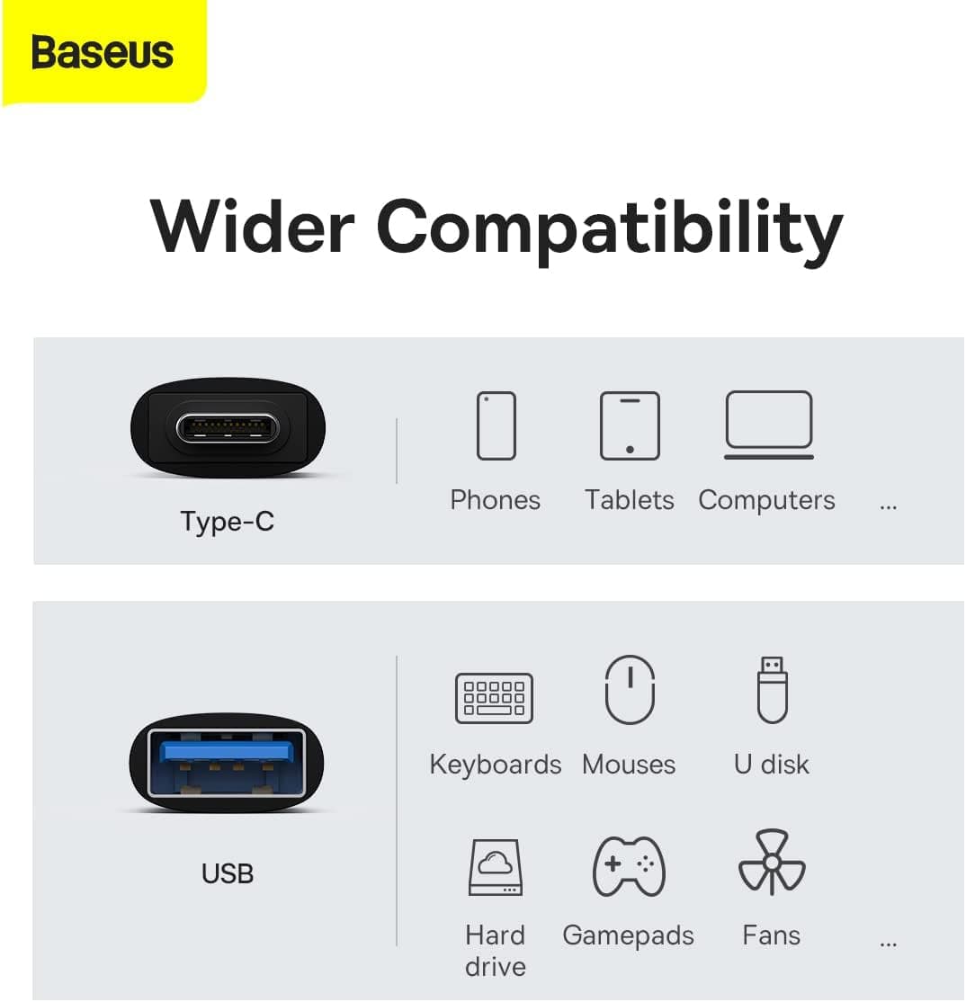 مبدل Baseus Ingenuity Type-C به USB 3.1 مبدل Baseus Ingenuity Type-C به USB 3.1