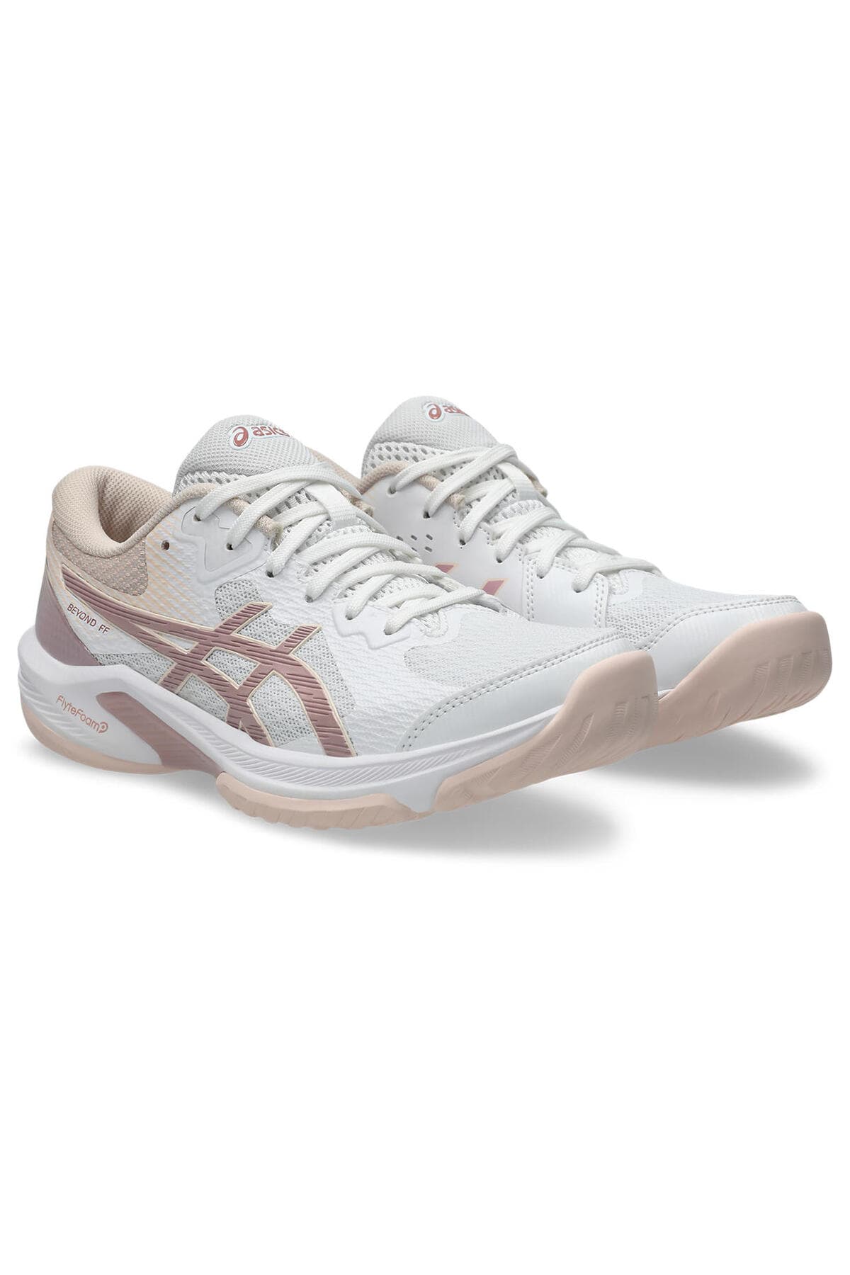 کفش والیبال زنانه Asics BEYOND FF سفید/خاکستری دریاچه مدل 1072A095-107 کفش والیبال زنانه Asics BEYOND FF سفید/خاکستری دریاچه مدل 1072A095-107