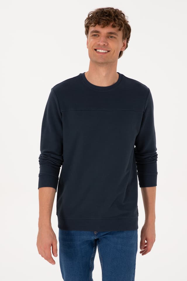 سویشرت مردانه U.S. Polo Assn. یقه گرد فیت معمولی سرمهای روشن نازک مدل 50315455-VR059 سویشرت مردانه U.S. Polo Assn. یقه گرد فیت معمولی سرمهای روشن نازک مدل 50315455-VR059