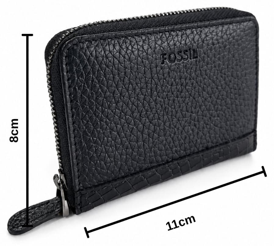 کیف پول زنانه Fossil چرم طبیعی زیپ دار کارتخور چند بخشی کیف پول زنانه Fossil چرم طبیعی زیپ دار کارتخور چند بخشی