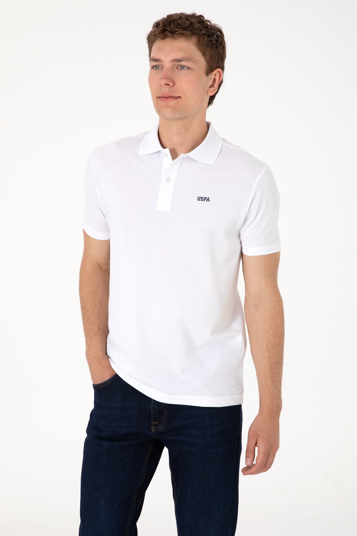 تیشرت مردانه یقه پولو U.S. Polo Assn. سفید فیت معمولی مدل 50306007-VR013 تیشرت مردانه یقه پولو U.S. Polo Assn. سفید فیت معمولی مدل 50306007-VR013