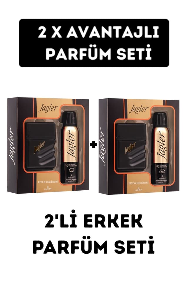 ست عطر و دئودورانت مردانه Jagler Classic شامل 2 عدد عطر 50 ml Edt و 2 عدد دئودورانت 100 ml ست عطر و دئودورانت مردانه Jagler Classic شامل 2 عدد عطر 50 ml Edt و 2 عدد دئودورانت 100 ml
