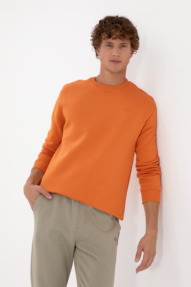 سویشرت مردانه U.S. Polo Assn. کامفورت فیت یقه گرد پرزدار مسی مدل 50313757-VR182 سویشرت مردانه U.S. Polo Assn. کامفورت فیت یقه گرد پرزدار مسی مدل 50313757-VR182