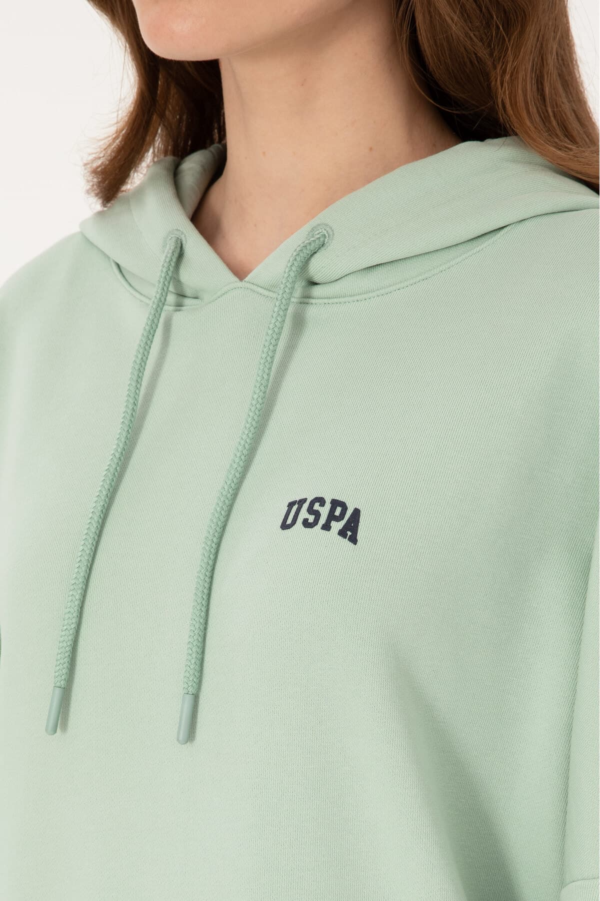 سوئیشرت زنانه U.S. Polo Assn. کاپوشوندار سبز آبی بیسیک مدل 50297324-VR048 سوئیشرت زنانه U.S. Polo Assn. کاپوشوندار سبز آبی بیسیک مدل 50297324-VR048