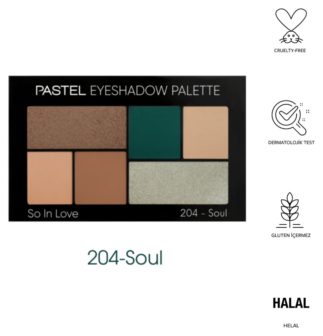 پالت سایه چشم Pastel مدل So In Love 204 Soul پالت سایه چشم Pastel مدل So In Love 204 Soul