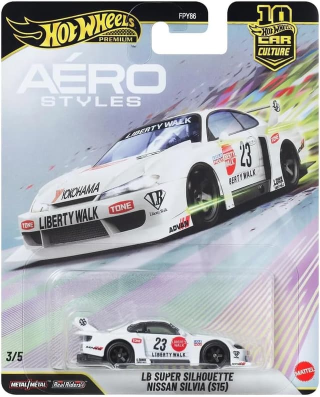 ماشین کلکسیونی Hot Wheels مدل Car Culture LB-Super Silhouette Nissan Silvia (S15) ماشین کلکسیونی Hot Wheels مدل Car Culture LB-Super Silhouette Nissan Silvia (S15)