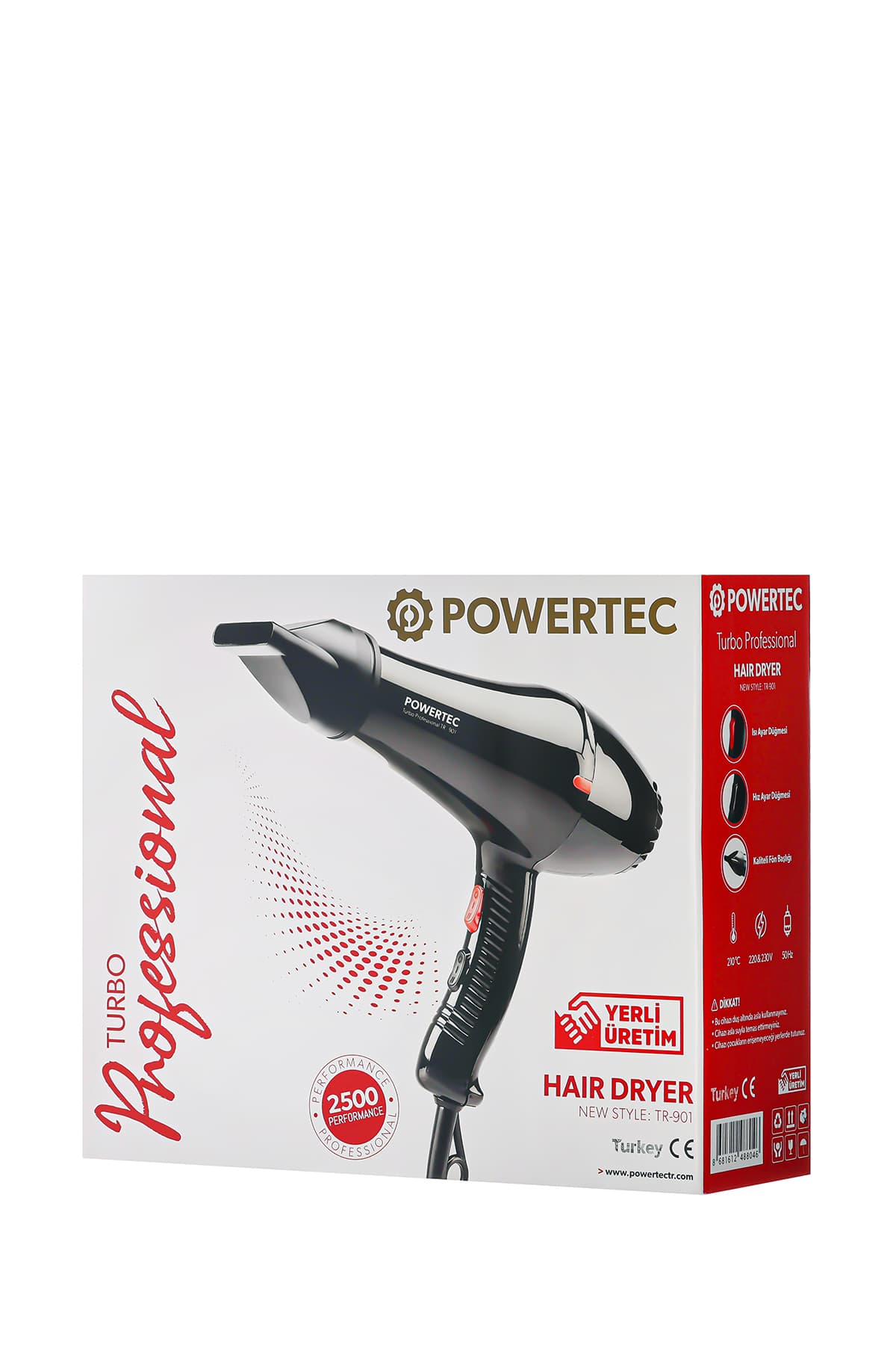 سشوار Powertec توربو 2500W مدل TR-901 سشوار Powertec توربو 2500W مدل TR-901
