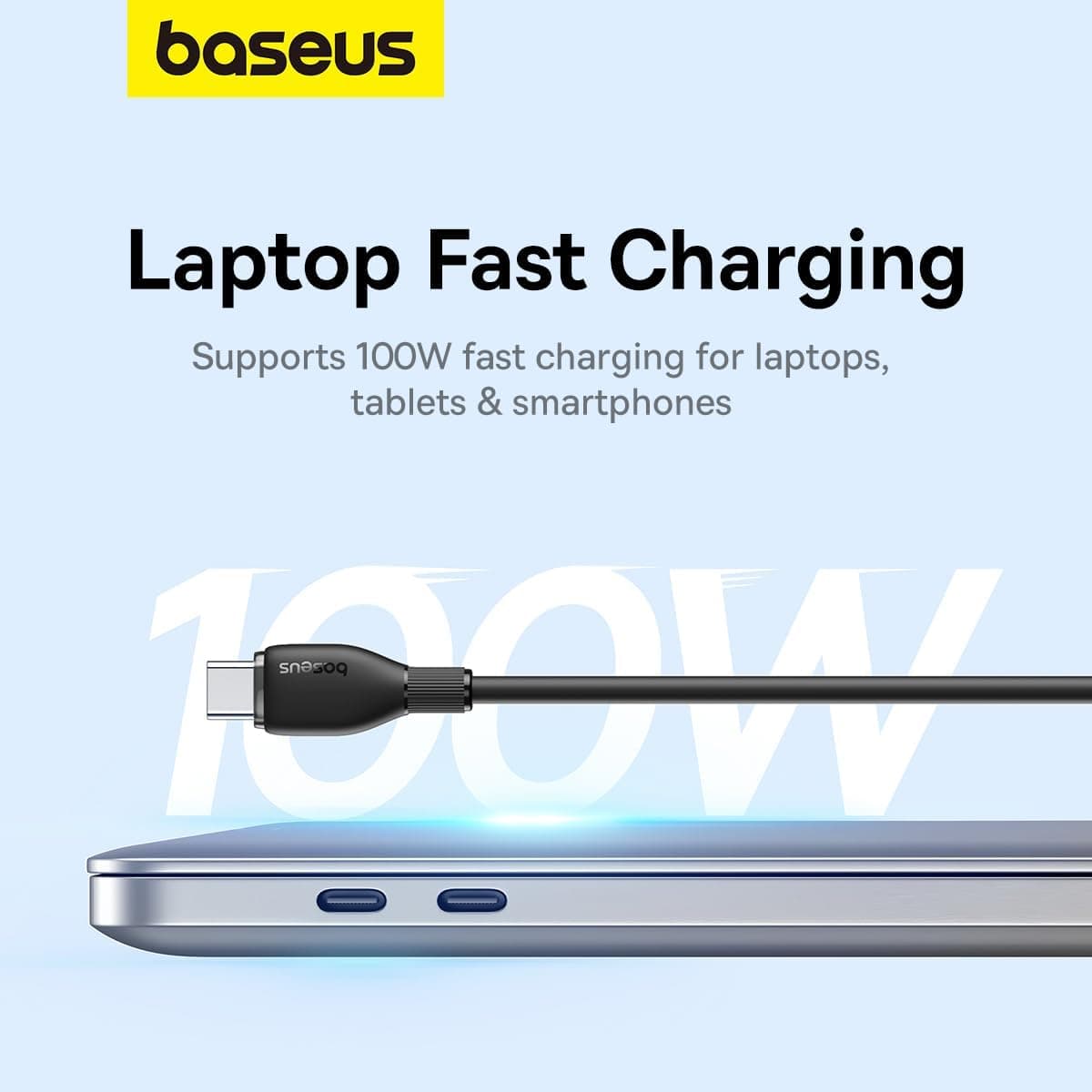 کابل Type-C به Type-C Baseus Pudding با قابلیت شارژ سریع 100W، 1.2 متر، مشکی کابل Type-C به Type-C Baseus Pudding با قابلیت شارژ سریع 100W، 1.2 متر، مشکی
