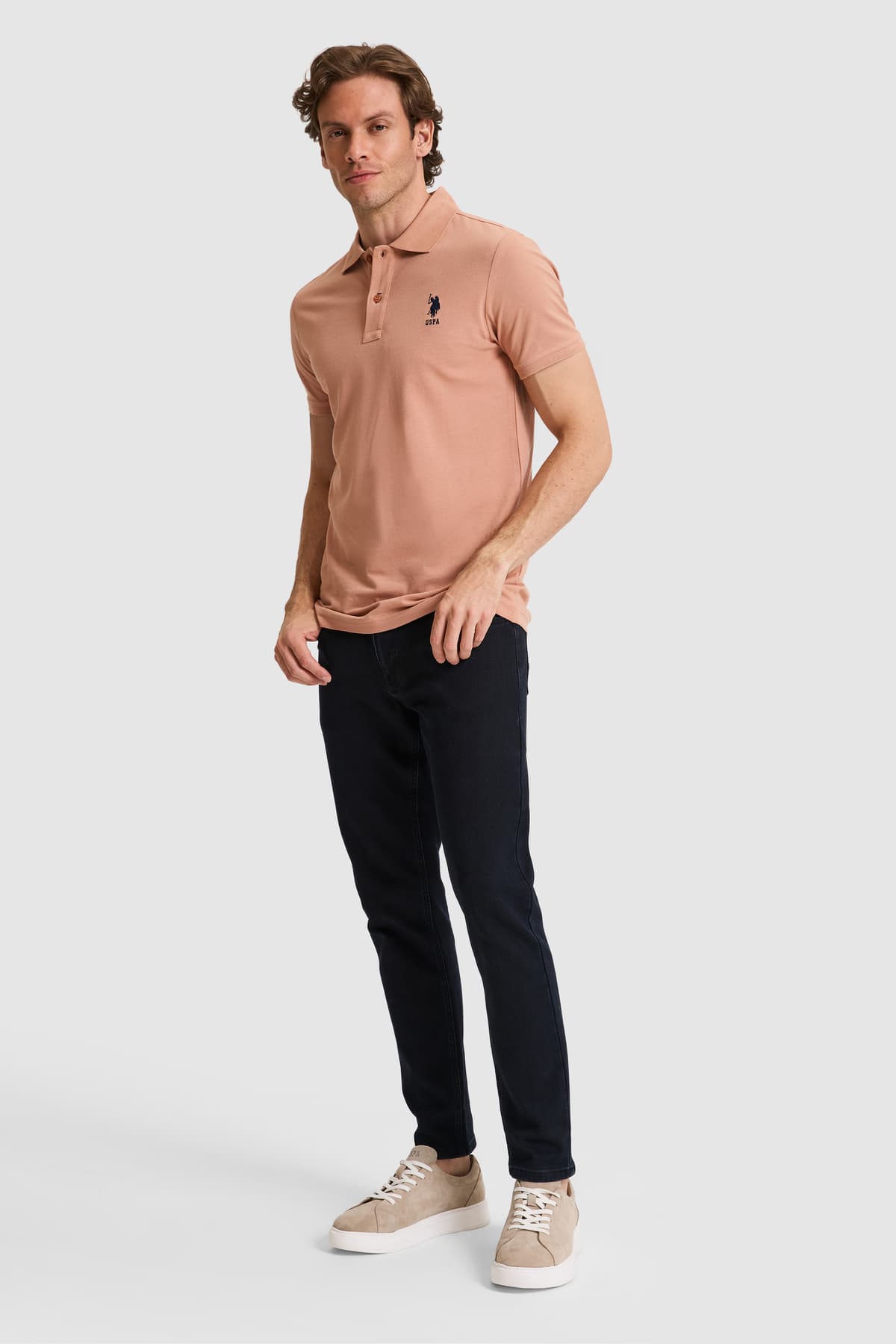 تیشرت یقه پولو مردانه U.S. Polo Assn. اسلیم فیت بیسیک پودری مدل 50326920-VR042 تیشرت یقه پولو مردانه U.S. Polo Assn. اسلیم فیت بیسیک پودری مدل 50326920-VR042