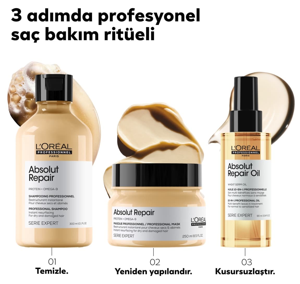 ست مراقبت مو L'oreal Professionnel ترمیمکننده شدید Serie Expert Absolut Repair ست مراقبت مو L'oreal Professionnel ترمیمکننده شدید Serie Expert Absolut Repair