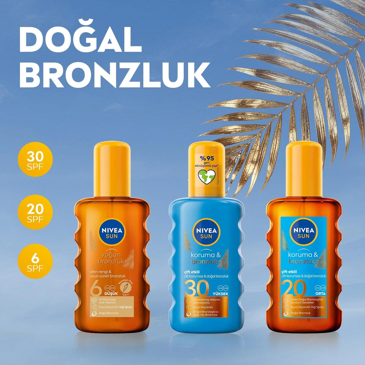 روغن برنزهکننده اسپری NIVEA SUN با کاروتن و ویتامین E 200ml روغن برنزهکننده اسپری NIVEA SUN با کاروتن و ویتامین E 200ml