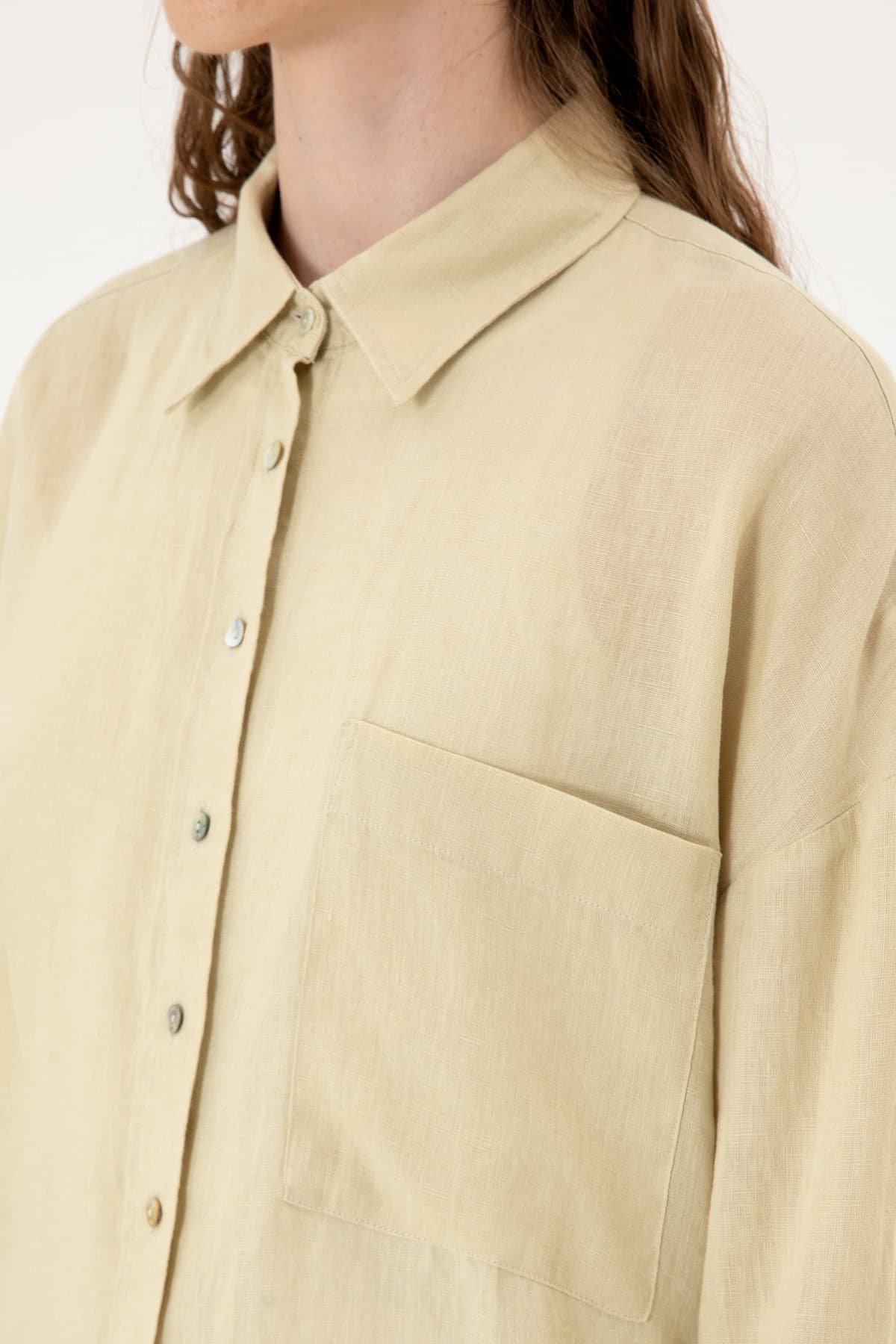 پیراهن زنانه U.S. Polo Assn. خاکی روشن آستین بلند مدل 50299794-VR183 پیراهن زنانه U.S. Polo Assn. خاکی روشن آستین بلند مدل 50299794-VR183